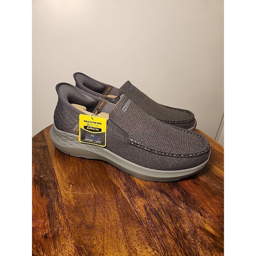 Skechers Men's Sz 11 Slip-Ins Parson Ralven Slip On Walking Shoes Gray‎